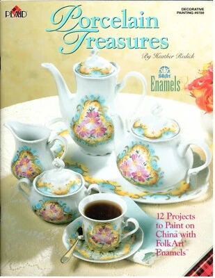 Porcelain Treasures Folk Art Enamels Decorative Painting Book Heather Redick - Image 1 of 4