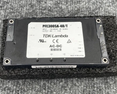 TDK-Lambda PFE300SA-48/T AC/DC Power Supply 48V 6.3A Used  - Image 1 of 4