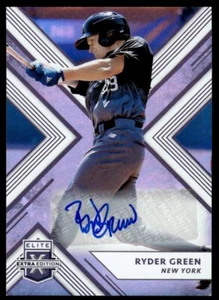 2018 Panini Elite Extra Edition Autographs Ryder Green Auto New York Yankees - Picture 1 of 2