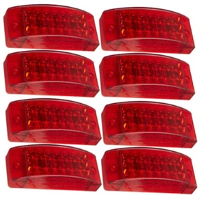 2x 6" Red LED Side Marker Clearance Tail Lights for Heavy Trailer Truck Camper - Picture 1 of 8