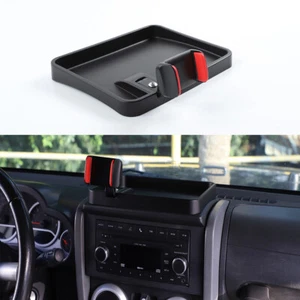 Dashboard Phone Holder Mount Storage Box Tray for Jeep Wrangler JK JKU 2007-2010 - Picture 1 of 7