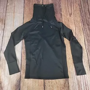 Pullover/cordón/negro/mujer XS Athleta capucha cuello cinchado - Imagen 1 de 10