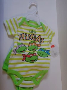 TMNT One piece jumper and Diaper Cover Set "Lil Ninjas" Various Sizes - Picture 1 of 4