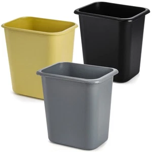3 Pack Small Trash Can, 2 Gallon/8L Garbage Can Bin Plastic Waste Basket Barr... - Picture 1 of 8