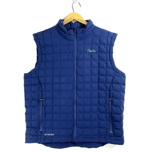 CABELAS Down Filled Puffer Vest Size XXL Navy Blue 650 Fill Full Zip Quilted 2XL - Bild 1 von 9
