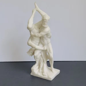 2005 Hercules And Diomedes Statue 12.5in Tall Marble White Resin Signed Veronese - Picture 1 of 24