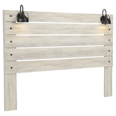 Bowery Hill King Panel Headboard in White Wash - Image 1 of 4