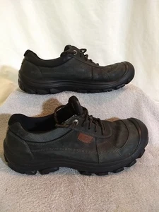 KEEN Mens Piedmont Black Leather Shoes, Size: 13 #S38-18 - Picture 1 of 8