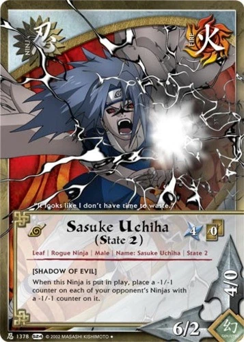 Sasuke Uchiha (State 2) - N-1378 - Uncommon - 1st Edition Sage's Legacy NM/LP -  - Image 1 of 1