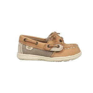 Sperry Shoresider Boat  Toddler Girls Brown Flats Casual CG58039A - Picture 1 of 7