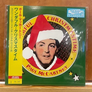 Paul McCartney Wonderful Christmas Time  LP  Japan Edition Vinyl  Japanese Obi - Picture 1 of 2
