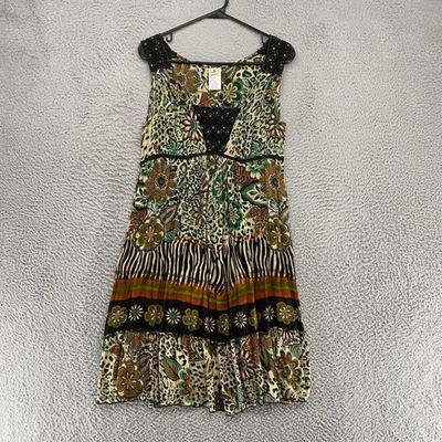 Запрещенный Y2K платье женщин маленький богемное цветочный кукла Индии бисером фея - Изображение 1 из 4