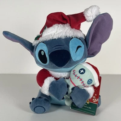 Disney Store Christmas Holiday Santa Stitch 10" Plush Scrump Doll NEW With Tags - Image 1 of 4