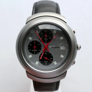 BMW M Power Motorsport Racing Classic M3 Sport Car Accessory Chronograph Watch - Picture 1 of 24