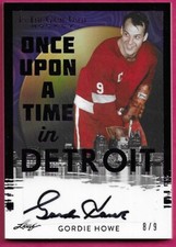 2022-23 Leaf ITG Used Hockey GORDIE HOWE Once Upon a Time Detroit Autograph 8/9