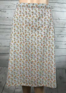 Gonna vera vintage Grandmacore XS piccola paisley stampa floreale Cottagecore retrò - Foto 1 di 12
