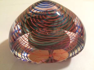 Hal David Berger signed dated 2000 art glass paperweight modern suspended bubble - Picture 1 of 1