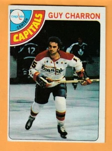 Guy Charron Washington Capitals 1978-79 Topps #22 12H - Imagen 1 de 2