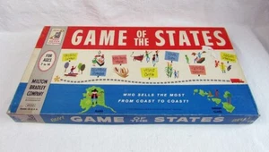 1960 Vintage Board Game of the States by Milton Bradley Economics Geography USA - Picture 1 of 9