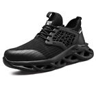 Men Steel Toe Sneakers Breathable Safety Shoes Anti-Puncture Hammerproof Comfy