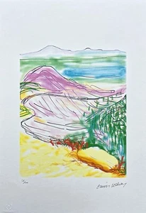 DAVID HOCKNEY - La suite Yosemite - Montaña rosa - edición firmada, numerada - Imagen 1 de 4