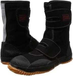 Japanese Fuji TABI Boots Ninja Safety Work Shoes High Cut 9952 Black From Japan - Picture 1 of 6