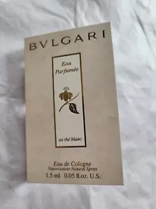 Bvlgari Eau Parfumee au the blanc Eau de Cologne Sample vial spray 1.5ML 0.05 oz - Picture 1 of 2