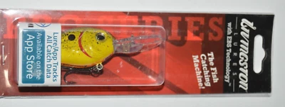 livingston lures dive master jr 8 bass crankbait 2.28" chartreuse splatter shad - Image 1 of 4