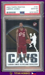 2003-04 Topps Pristine Rookie #101 LeBron James Topps Pristine RC PSA 10 GEM MT