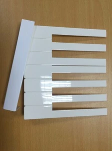 Piano Keytops 50mm White Full Set of 52 Replacement Keytops Key Top for KAWAI - Picture 1 of 1