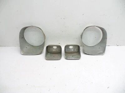 78-81 Original Camaro Headlight & Parking Light Bezel Trims Pair , Needs Paint - Image 1 of 4