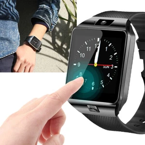 Bluetooth Wristwatch Smart Watch Men Women TF SIM Slot Camera for Android Phones - Picture 1 of 12