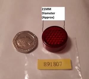 Motorcycle Bike Red Rear Circular Reflector -MOT Legal - Tail Tidy Conversion - Picture 1 of 2