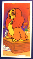 LADY AND THE TRAMP-LADY .1989 THE MAGICAL WORLD OF DISNEY.BROOKE BOND.CARD # 16.
