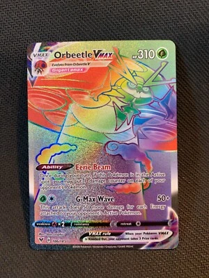 Orbeetle VMAX 186/185 Rainbow Rare Vivid Voltage Pokemon TCG Near Mint - Image 1 of 2