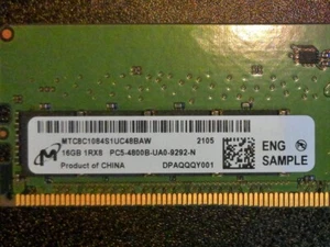 Micron MTC8C1084S1UC48BAW 16GB DDR5 4800MHz UDIMM Memory RAM (ES) - Picture 1 of 2