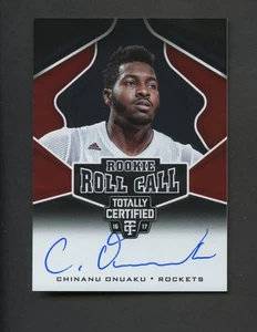 2016-17 Chinanu Onuaku Totally Certified Rookie Roll Call RC AUTO Rockets - Picture 1 of 1