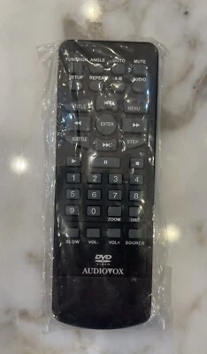 AUDIOVOX 13651570 DVD Video Player OEM Replacement Black Remote Control NEW - Image 1 of 2