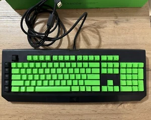Razer Blackwidow Chroma QWERTY ITA + 2 Set Keycaps Incompleti + Keycaps Verdi - Foto 1 di 2