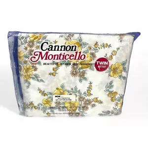 Cannon Monticello Doppelgröße PASSFORMBODEN Laken 39x76"" rosa grün Blumenmuster Neu aus altem Lagerbestand - Bild 1 von 4