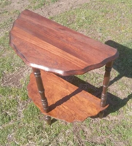 Mahogany Demilune Table / Entry Table  (ET722) - Picture 1 of 5