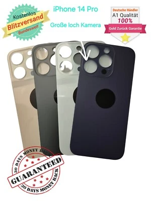 MARKENLOS iPhone 14 | 14 Pro | 14 Pro Max Big Hole Backcover Glas Rückseite Akkudeckel OEM