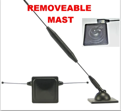 8" Passive Cell Phone Repeater Antenna - 2-Pc Car Window Mount- Removeable Mast - Image 1 of 4