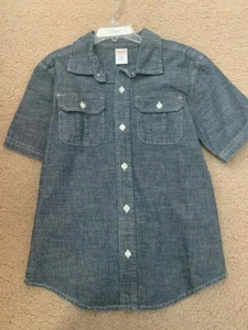 Camicia denim ragazzo Gymboree 5-6 - Nuova con etichette - Foto 1 di 1