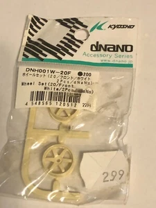 Vintage Kyosho Dnano weiß Laufradsatz vorne # DNH001W-20F - Bild 1 von 1