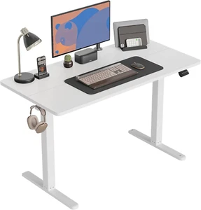 Electric Standing Desk, 48 X 24 Inches Height Adjustable Sit Stand Desk, Ergonom - Picture 1 of 7