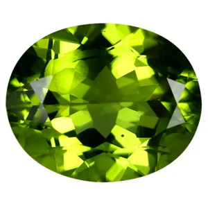 Piedra preciosa natural peridoto verde paquistaní de corte ovalado espléndido de 3,78 quilates - Imagen 1 de 1