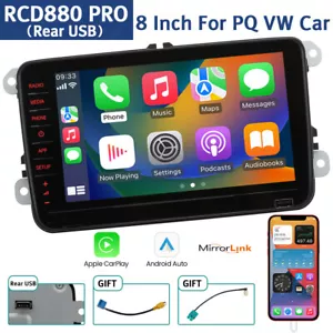 8inch RCD330 Carplay Android Auto RCD880 Autoradio Stereo Für VW Golf Tiguan CC - Bild 1 von 17
