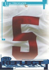 2005 SAGE HIT Football Reflect Blue #R54 USC RB #5 SP (Reggie Bush)