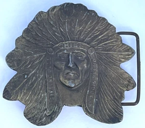 Sitting Bull Chief of The Sioux Native American Indian Belt Buckle Unbranded - Picture 1 of 3